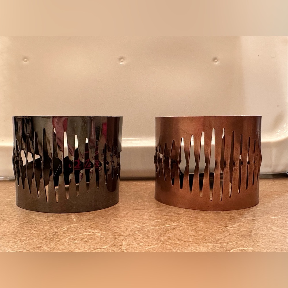 Metal cuff bracelets